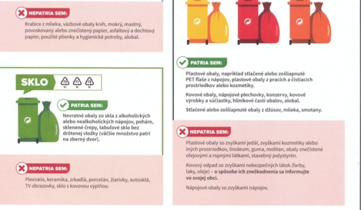 7. fotografia fotogalérie Kalendár odvozu odpadu