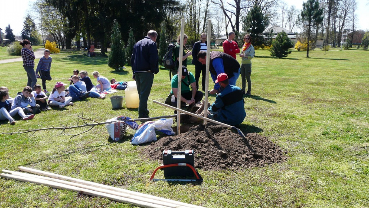Fotografia fotogalérie 100. výročie vzniku ochrany prírody - výsadba stromu